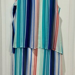 Worthington Striped Sleeveless Dress